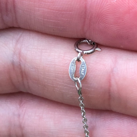 Vintage 925 Sterling Silver SK Pendant & Chain - Picture 9 of 9